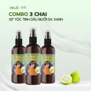 Combo 3 Chai Xịt Kích Mọc Tóc Tinh Dầu Bưởi Da Xanh 120ml