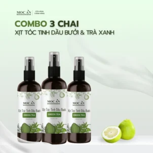 Combo 3 Chai Xịt Kích Mọc Tóc Tinh Dầu Bưởi Trà Xanh ( GreenTea ) 120ml